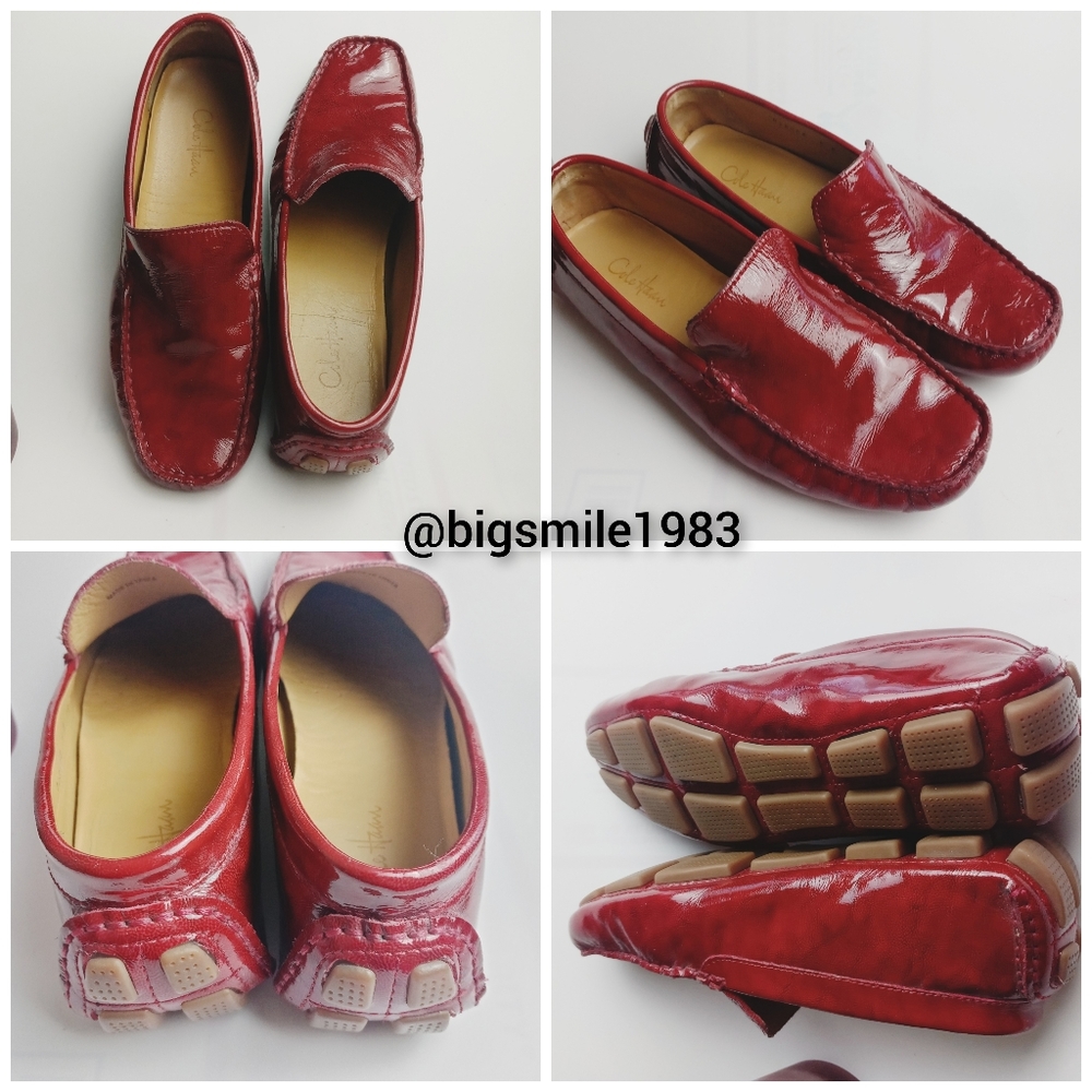COLE HAAN BURGUNDY RED LOAFERS SZ 6B